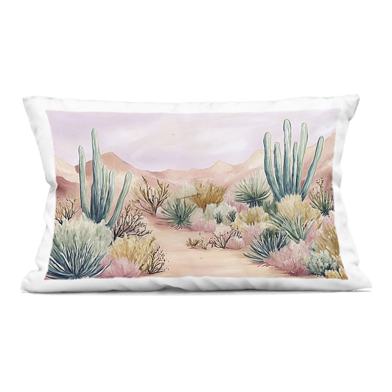 Coussin décoratif imprimé désert Desert Wonderland par Ramona Murdock