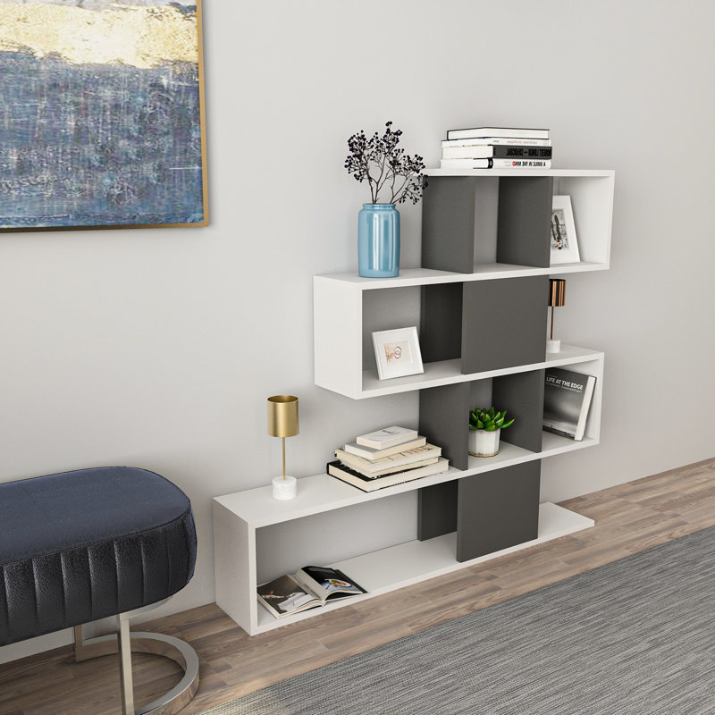 Deddo Geometric Bookcase, Anthracite