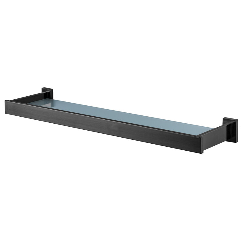Shower Shelf, Brushed Graphite Look