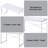 Tennos Writing Desk, White & Chrome Finish