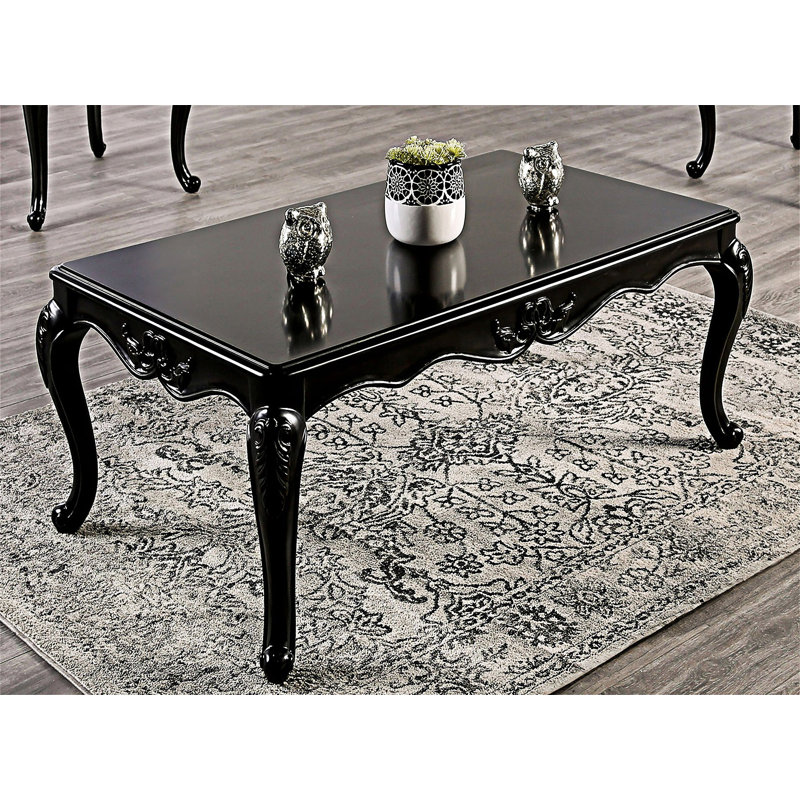 Traditional Wood Coffee Table, Espresso