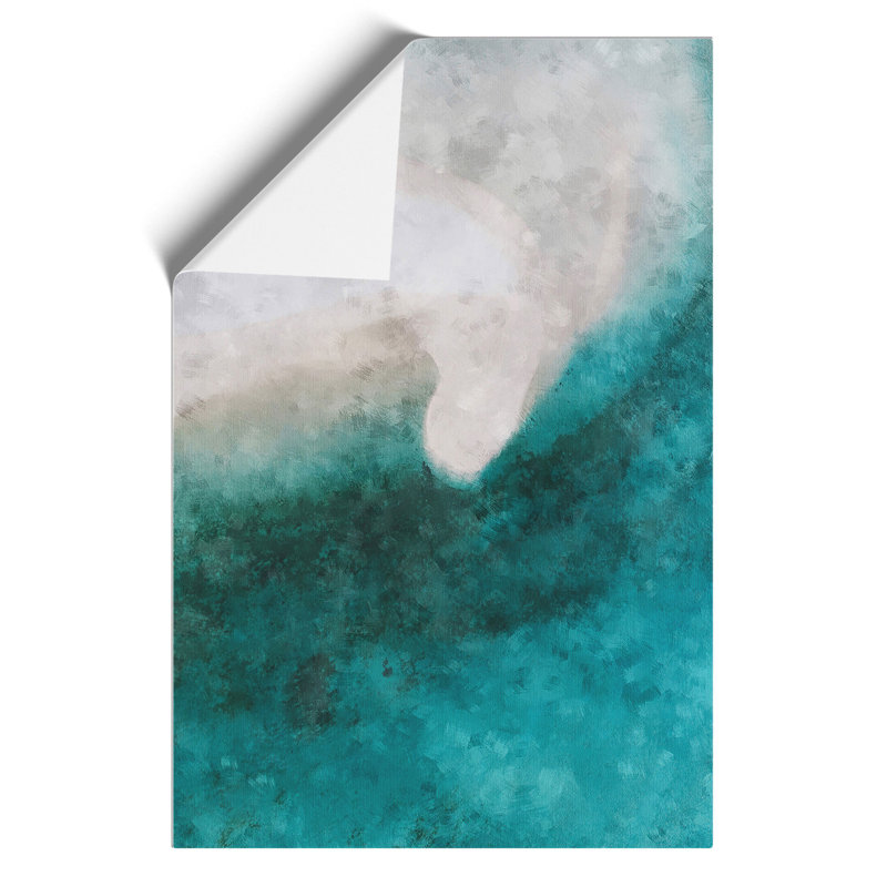Beach and Ocean in Fenfushi Maldives Painting - Frameless Print, 30cm H x 21cm W x 0.1cm D
