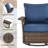 Anferney Outdoor Rocker Swivel Patio Chair with Cushions (Set of 4)-1073335976
