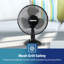 GEEPAS 9" Table Fan | Electric Portable Worktop Desk Fan with 2 Speeds 3 Blades, Adjustable Tilt Wide Angled Oscillation | Powerful Low Noise Airflow for Home Office | 1 Year Warranty, 22W-99184851