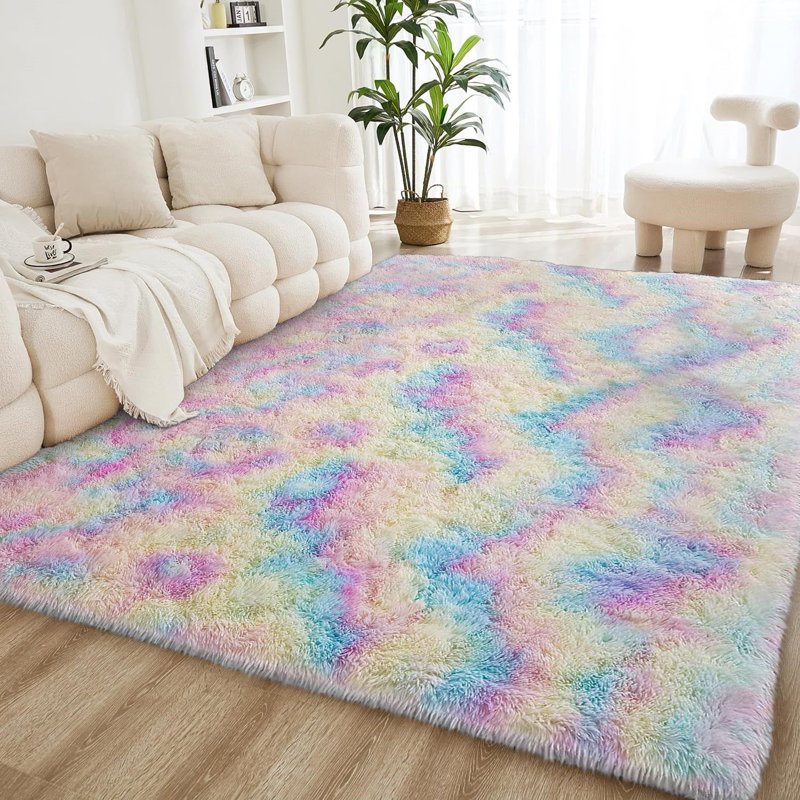 Machine Tufted Shag Area Rug, Rectangle 200 x 290cm