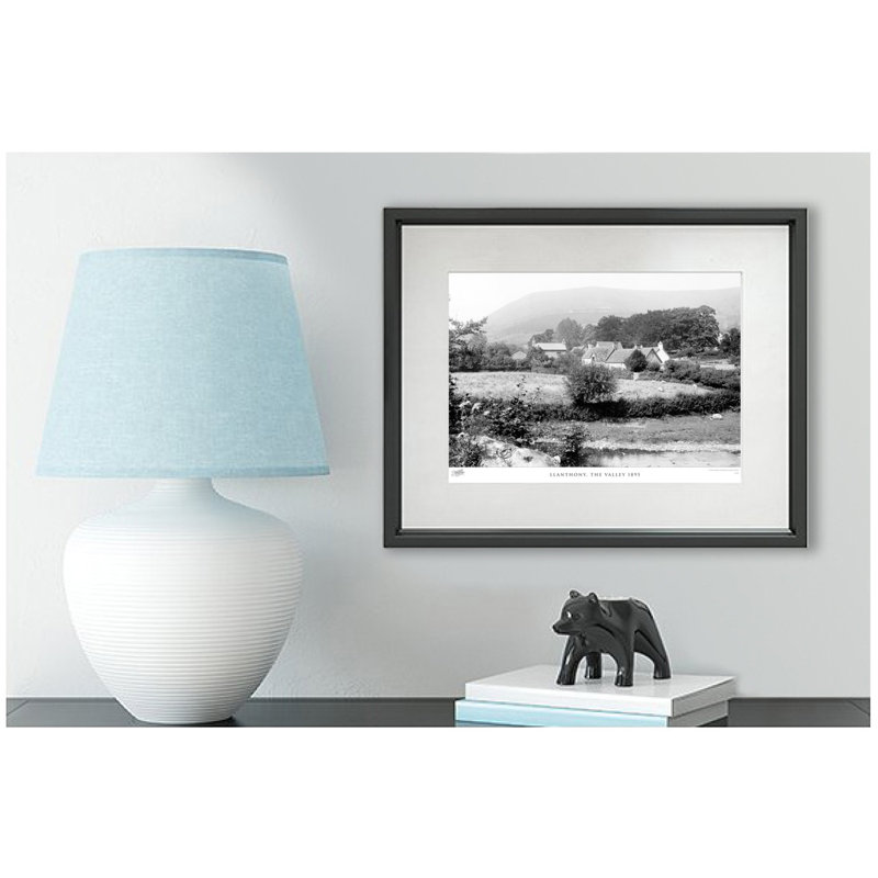 Llanthony, The Valley 1895 - Single Picture Frame Print, 40cm H x 50cm W x 2.3cm D
