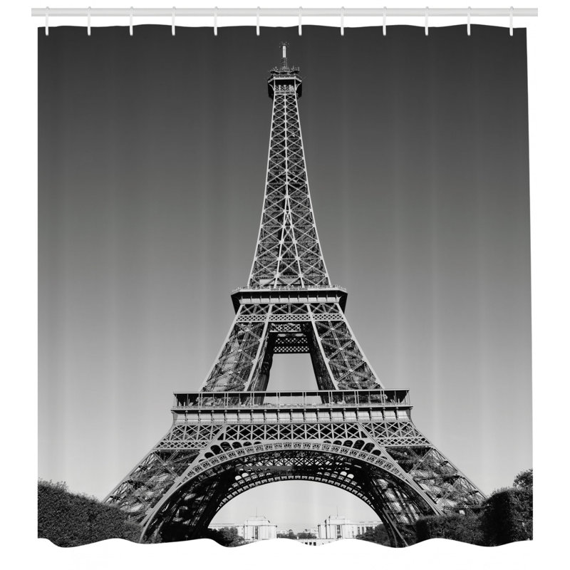 Shower Curtain with Hooks Included, 75" H x 69" W