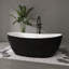 Baignoire de trempage autoportante en acrylique 60 po Fslefay