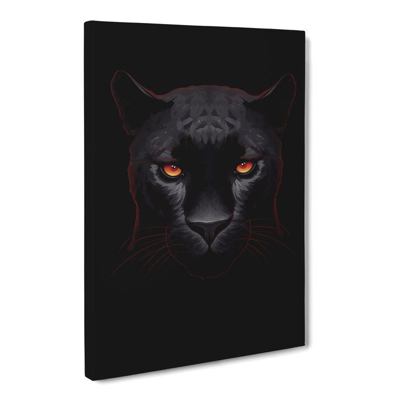 Panther Minimalism - Wrapped Canvas, 76cm H x 50cm W x 3cm D