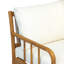 Fauteuil d'extérieur moderne en bois d'acacia avec dossier en rotin PE Meriton-131833022-131833024