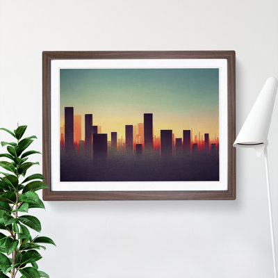 Inspiring Skyscraper Skyline 1 Piece Single Picture Frame Wall Art