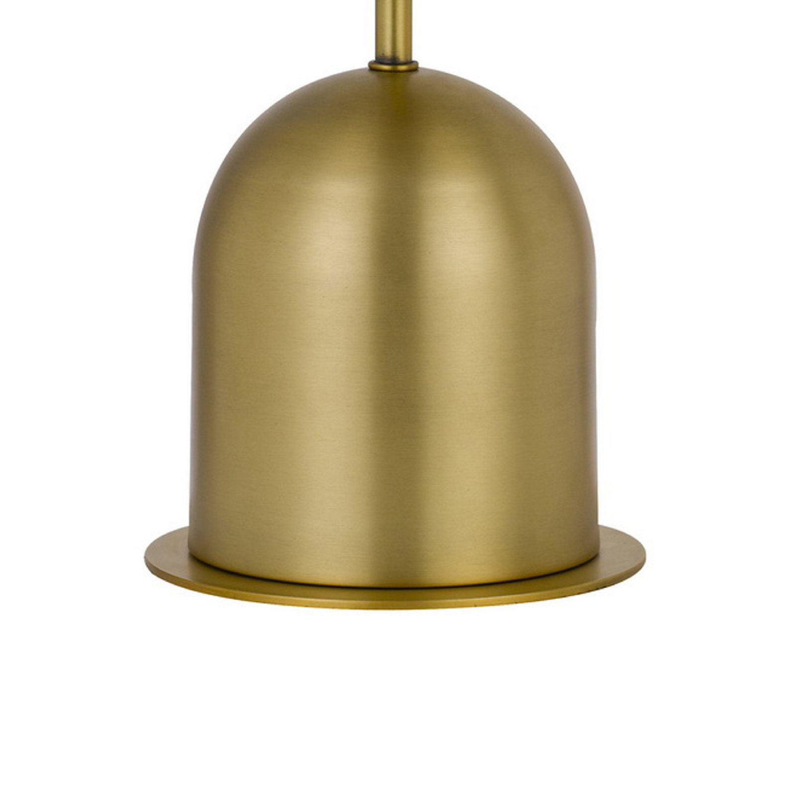 Saed 20 Inch Metal Accent Table Lamp With Dome Shade, Brass
