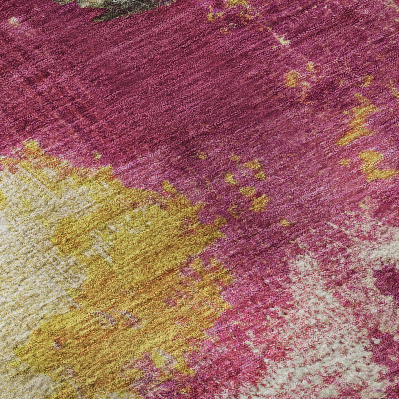 Premium Machine Washable Bucz AMF1738 Modern Rug, Rectangle 3' x 5'
