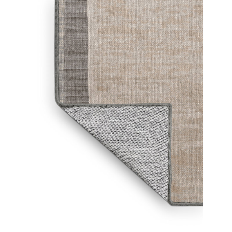 Tapis gris lavable à la machine, Carré 4 pi
