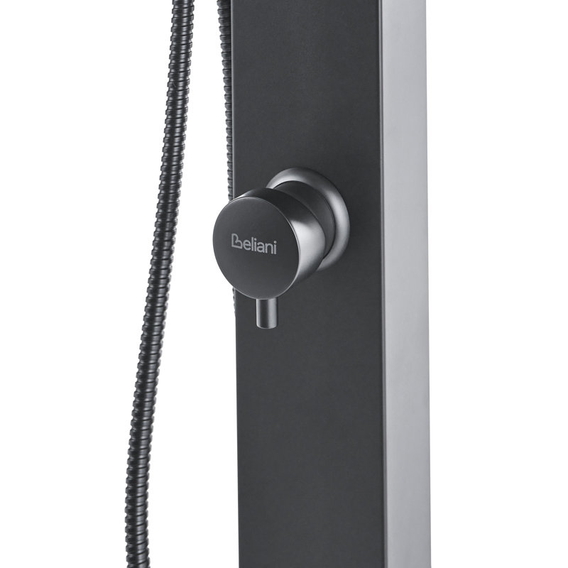Freestanding Outdoor Shower PARRILLAR Black