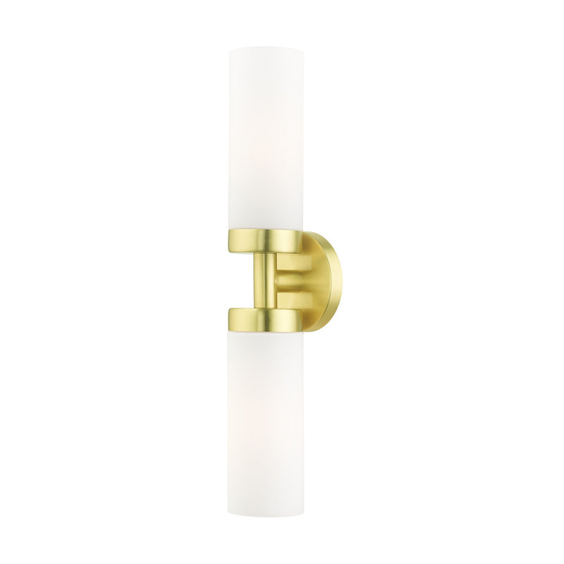 Charlesha 2 - Light Dimmable Bath Sconce, Satin Brass