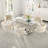 Rectangle Pedestal Dining Set with Woven Dining Chair-1258942118-1258942123-1258942125