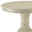 Table d'appoint blanc antique avec base piédestal