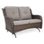 Canapé de patio, causeuse d'extérieur en osier avec coussin épais de luxe, ensemble de meubles de patio toutes saisons-101831495-101831497