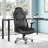 Inbox Zero Juleigh Adjustable Ergonomic Faux Leather Swiveling PC & Racing Game Chair in Black