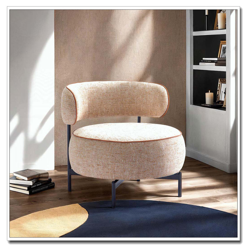 Pieds de chaise pivotante en métal, Marron clair