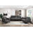 Gray Polished Microfiber Upholstered 1Pc Sofa Button Tufted Contoured