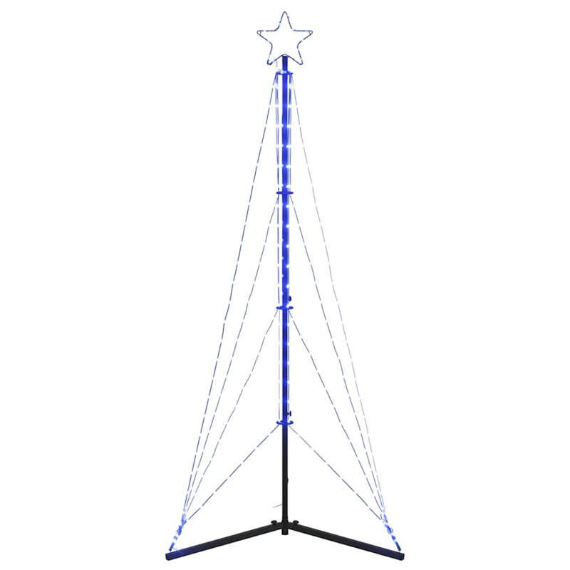 Powder Coated Steel Christmas Decoration, Blue