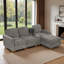 Canapé modulaire de 82 po en L avec console de rangement et méridienne réversible-1652847981