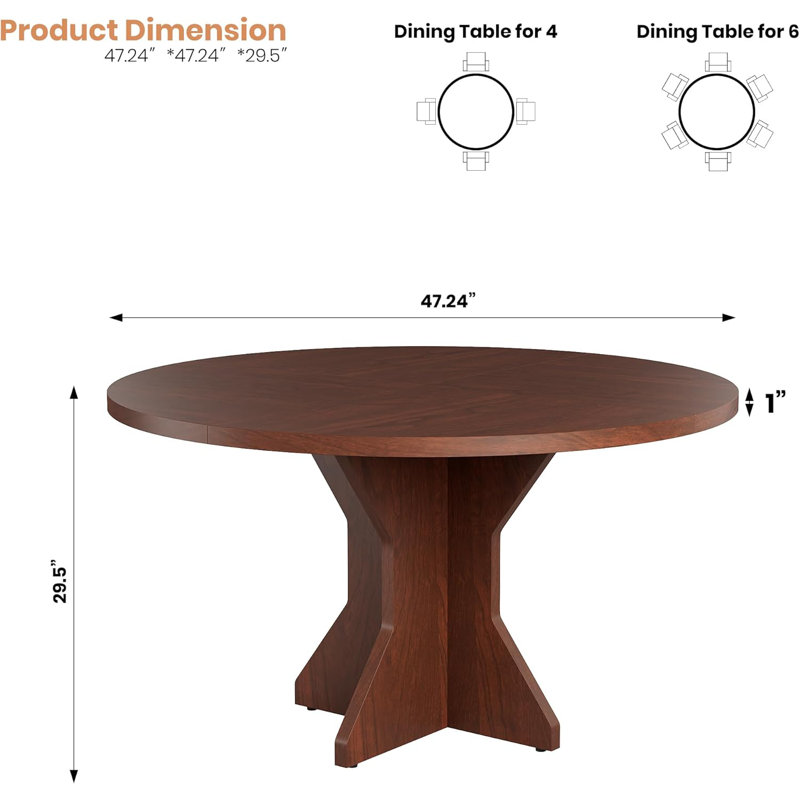 Dining Table, Brown, Brown, Brown, Brown