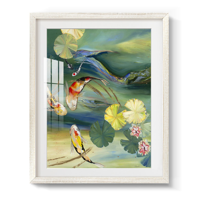 «Beautiful Fall II» - Toile tendue avec châssis, Blanc