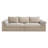 110" Oversized Sofa with Extra Deep Seat, Corduroy Upholstered Floor Couch for Apartment, Living Room, Office, No Assembly Required-1407404079