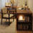 Nut-brown Rectangular Solid Wood desk-99240838-99240834