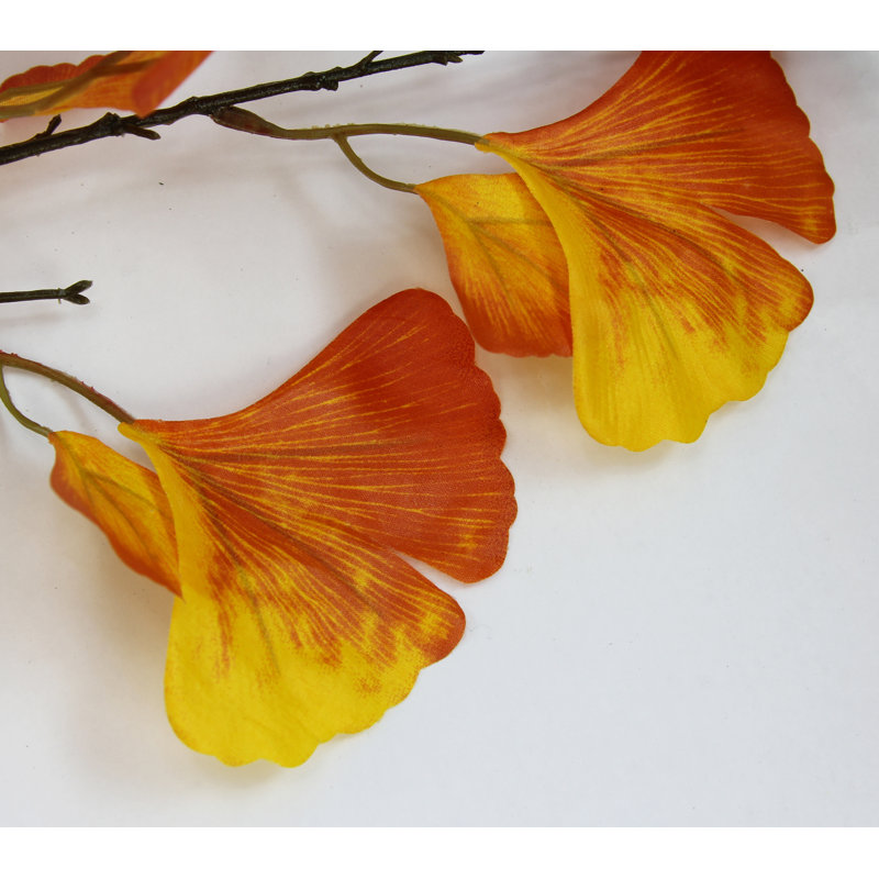 Buisson de ginko artificiel, Jaune et orange