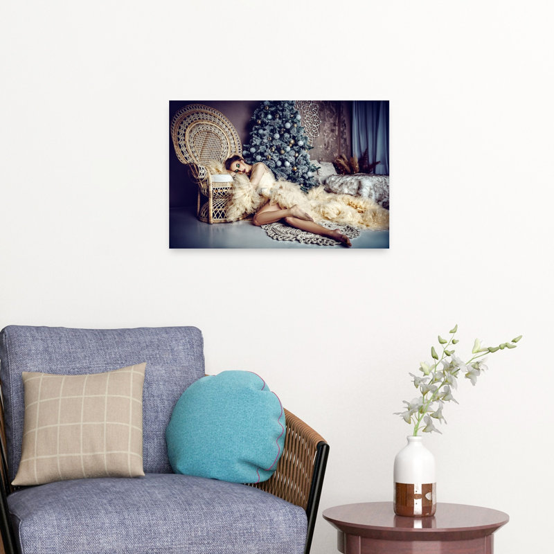 «Elegant Christmas Dream Dreamy Elegant Peaceful Christmas Tree Winter», reproduction d'art murale, H 16 po x l 24 po