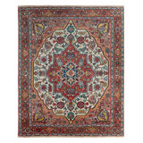 Wilkes Hand-Knotted Wool Red/Beige Area Rug