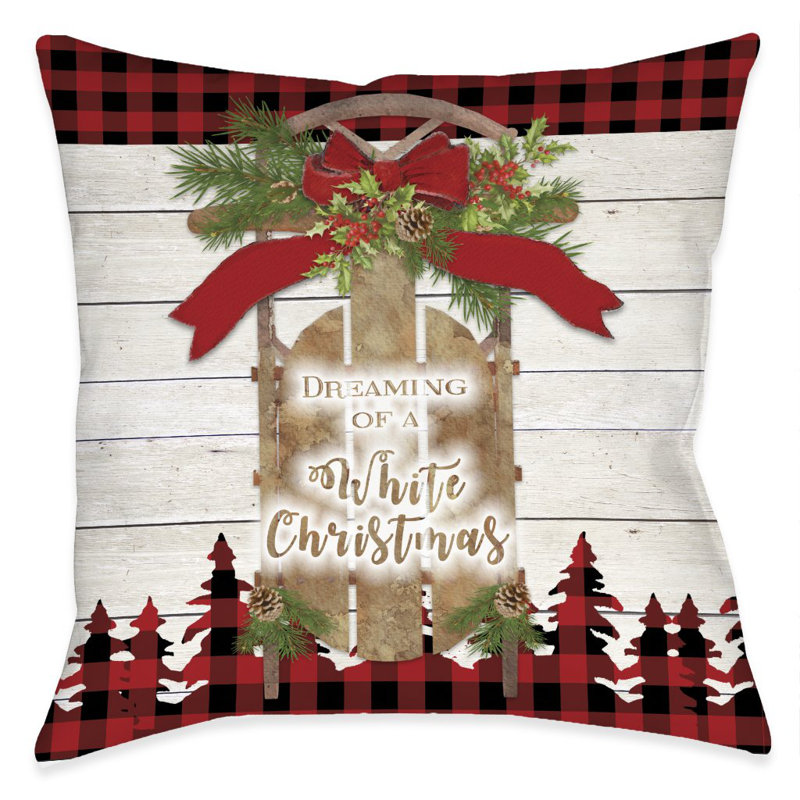 Coussin intérieur blanc de Noël