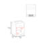 Meuble-lavabo de salle de bain avec lavabo, 1 porte