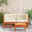 Repose-pieds de patio avec coussin Ophelia & Co.