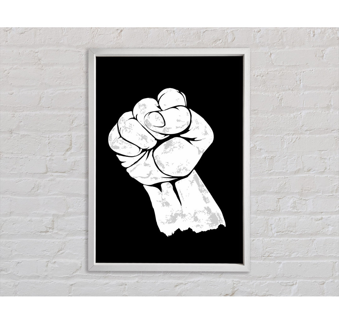 Fist Of Power - Einzelner Bilderrahmen Kunstdrucke auf Leinwand