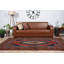 Tapis turc fabriqué à la main avec un motif géométrique rouge et bleu vibrant pour une décoration traditionnelle
