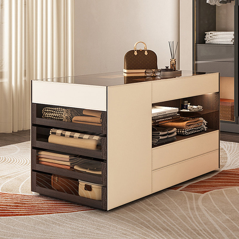 Armoire à bijoux avec garde-robe de luxe 59,06 po, double-face