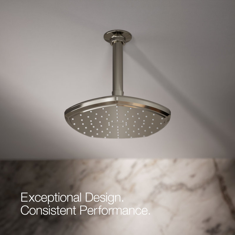 Occasion 8 In. Single-Function Rainhead, Polished Nickel, 2.5 GPM