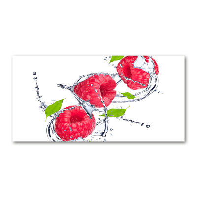 Raspberry And Water - No Frame Print on Canvas
