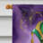 Double Sided 40'' H x 28'' W Polyester Mardi Gras House Flag