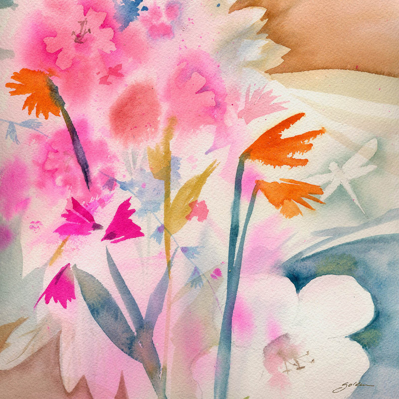 Ensemble de housse de couette pour grand lit DiaNoche par Sheila Golden - Libellule 3