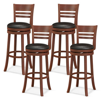 Arkee Counter Stool with Solid Wood Frame