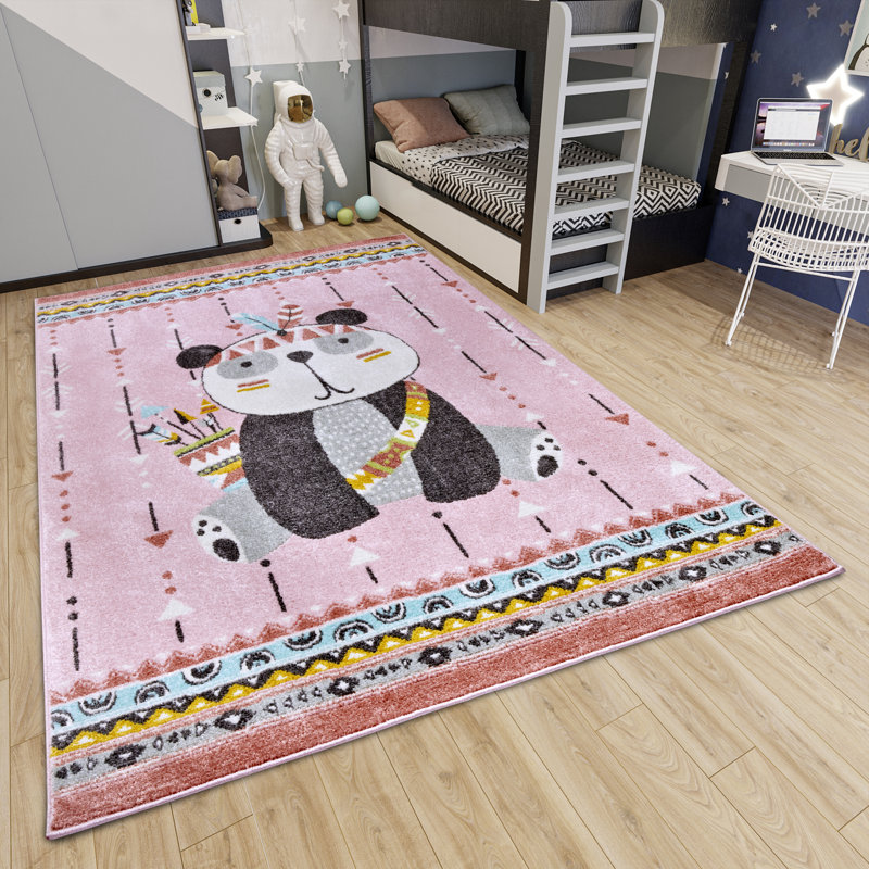 Adventures Children Pink Rug, Rectangular 120 x 170cm