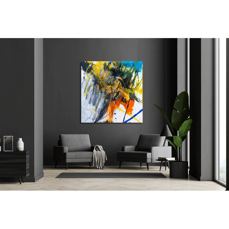Jasper - Artist Enhanced Canvas Print, 40" H x 40" W x 1.5" D, Wrapped Canvas