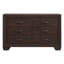 Ensemble de chambre à coucher 3 pièces Brennan Dark Cocoa Eastern King comprenant un lit à panneaux, une commode et une commode haute.-647051635