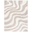Tapis abstrait en laine fait à la main beige / ivoire Bowning-1866314944